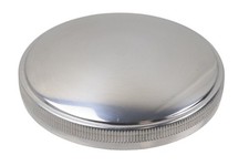 Tankdeckel 60 mm - Alu, poliert, Rändelung oben