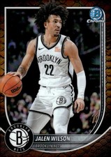 Jalen Wilson 2025-26 Bowman Chrome Reptilian Refractor #BCV-60 Nets