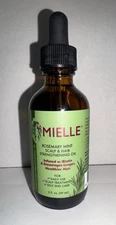 MIELLE ORGANICS ROSEMARY MINT SCALP & HAIR STRENGTHENING OIL W/ BIOTIN 2 OZ