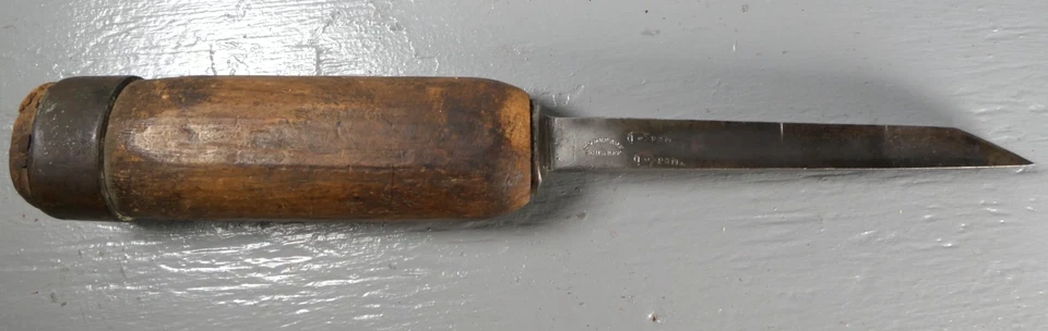 Cincel de mortaja grande de colección temprana Godefroy Scharff 9/16" Foto 2 de 4