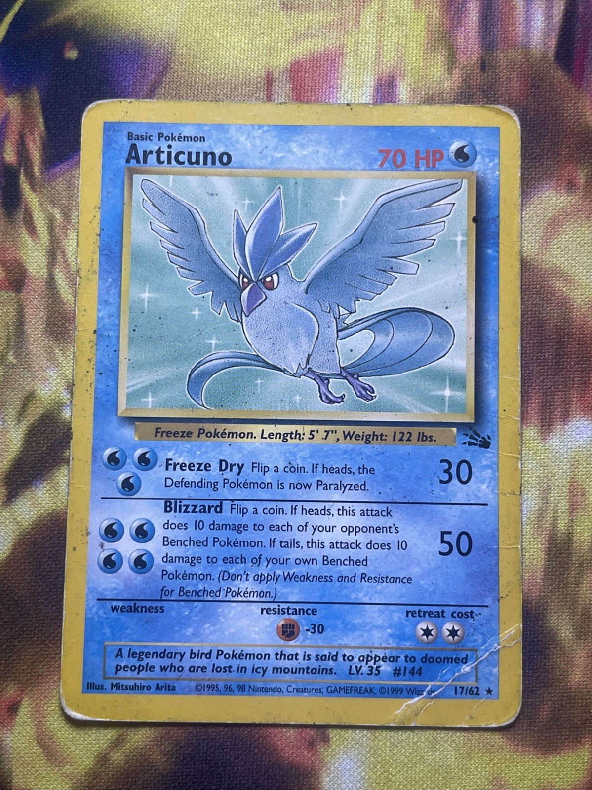 Articuno [HP] - Pokemon TCG Fossil 17/62 [Non Holo Rare]