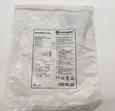 Wenglor IB040BM70VA3 Induktiver Sensor 4mm PNP 200mA 10-30V DC