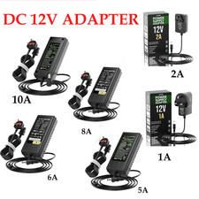 12V 12W-120W Power Supply AC to DC Adapter Charger For LED Strip Light/ CCTV