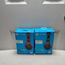 JLab JBuddies Studio 2 On Ear Wired Kids Headphones Volume Safe Pink  Blue J 