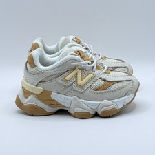 New Balance 9060 Unisex Kids Athletic Sneakers White/Brown US 5 M IV9060FD 