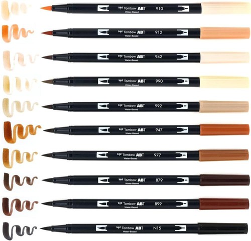 Tombow Dual Brush Pen Art Markers, Portrait, 10-Pack, 56170 - Picture 5 of 9