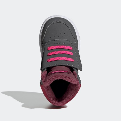 Adidas Hoops Mid 2.0 Td Gris Fucsia Zapatilla Deportiva Niños 21 GZ7798 - Imagen 5 de 8