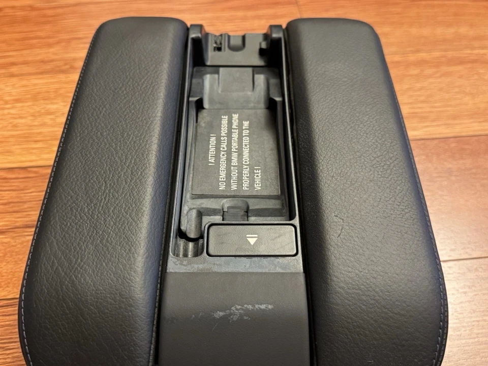 OEM 1995-2001 BMW E38 740i 740iL 750iL consola central reposabrazos tapa negro Foto 3 de 4