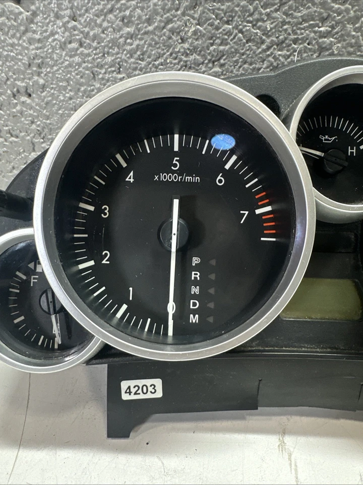 Moldura de prata Speedometer Cluster MPH compatível com 2006 2007 2008 MAZDA MX-5 MIATA 948800 - Imagem 3 de 4