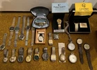 Vtg lot of 25 Estate Men’s Watches, Bulova Pulsar Westclox Timex Relic Untested