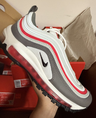 BRAND NEW 4.5Y Nike Air Max 97 (GS) White/Black-Flat Pewter