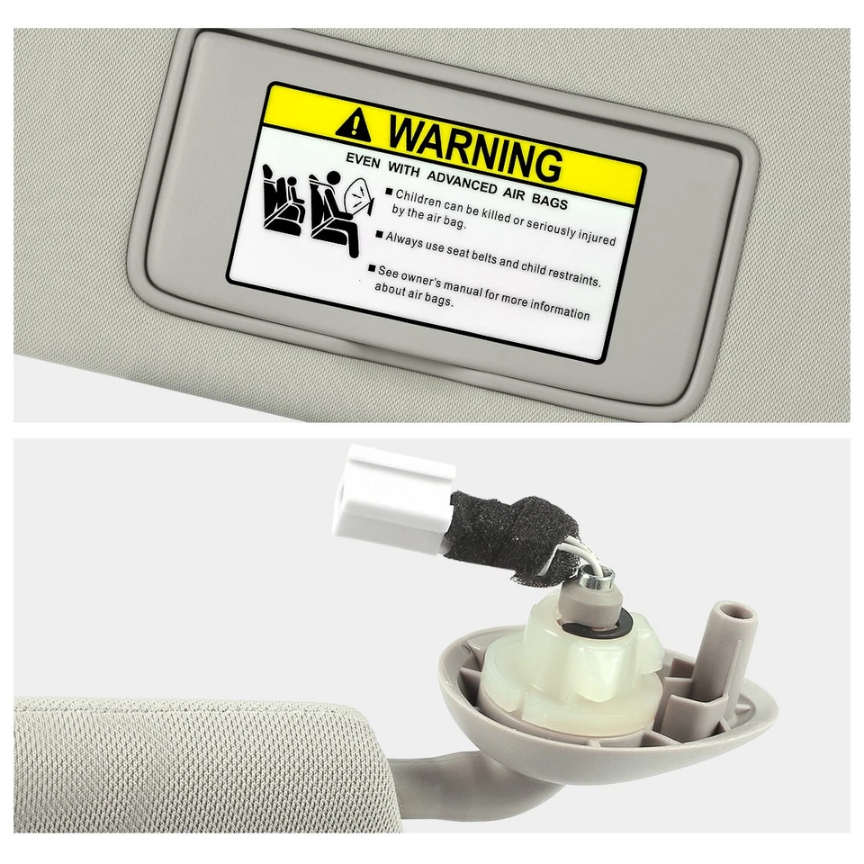 Parasol lado conductor izquierdo con lámpara gris para Honda Accord Crosstour 08-11 Foto 4 de 4