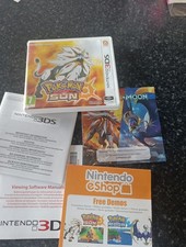 Pokémon Sun Nintendo 3DS Game Box Only No Cartridge