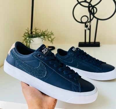 Size 7 - Nike Blazer GT SB Low Midnight Navy Denim