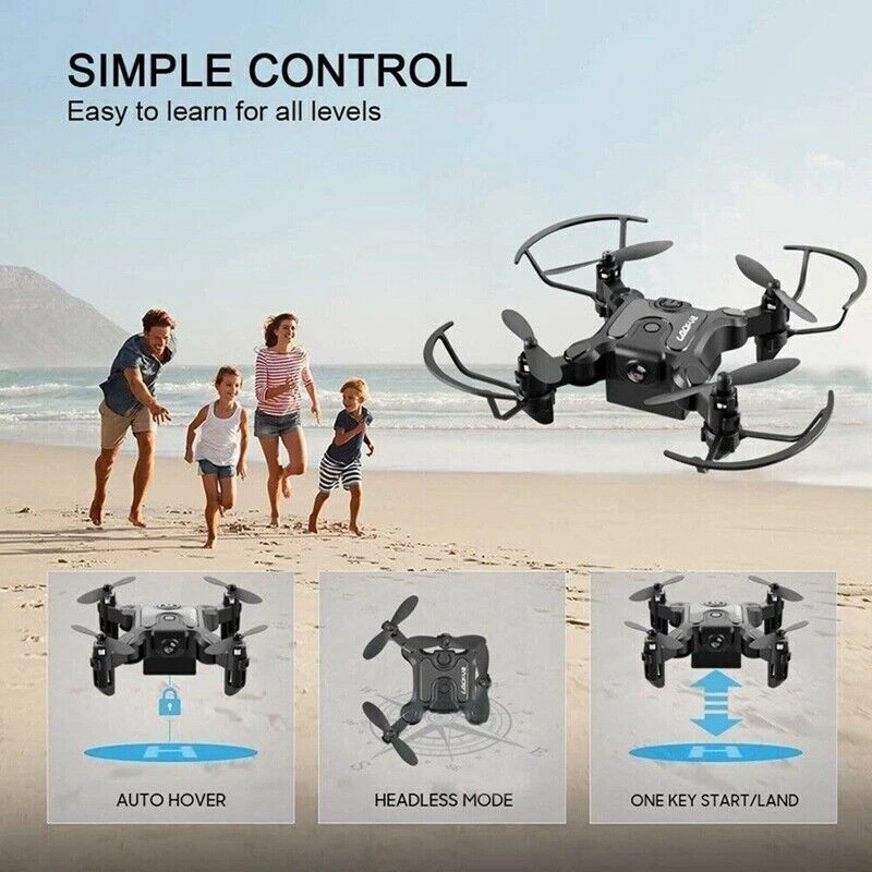 New Mini Drone 4DRC-V2 Selfie WIFI FPV With HD Camera Folda UK Stock UKGJ L1Y1 - Image 2 of 4
