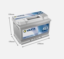 Varta E43 Blue Dynamic Heavy Duty 100 / 096 Car Battery 12V 72Ah - 572 409 068