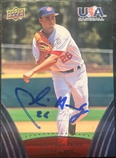 2009 Upper Deck USA Baseball CHRIS HERNANDEZ #11 🔥 Miami 🔥 GORGEOUS Auto  1/2