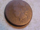 1867 Indian cent G or so condition-hard to find date