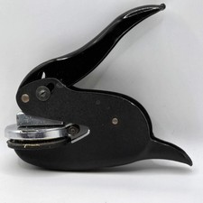 Vintage Hand Held Seal Embosser. Unbranded. Chester Stevens. Engineer.