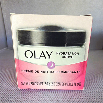 Olay Active Hydrating Hydrating Firming Night Treatment Cream Dry Skin 1.9