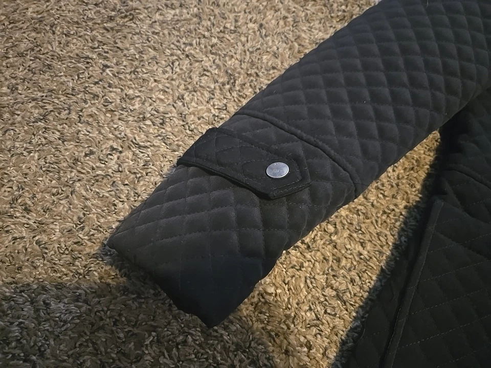Abrigo acolchado para mujer Mackintosh New England negro. Talla mediana  Foto 4 de 4