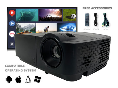 DLP Projector for University Classrooms, After-School Activities 3200 ANSI 4K  