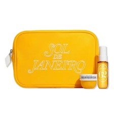 SOL DE JANEIRO YELLOW GIFT SET BAG POUCH BODY 62 MIST BUM BUM CREAM NEW TRAVEL