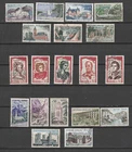 France 1960 and 1961 Lot 3 Series Used Rubber Stamps