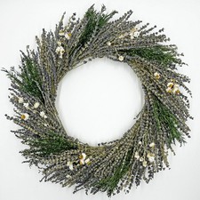 Preserved Decorative Real Dried Lavender Wreaths
