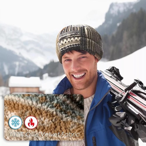 Gorro Grueso Cálido Polar Sombrero Invierno Gorra Esquí A Prueba de Viento Calavera Sombreros para Hombres Mujeres - Imagen 6 de 50