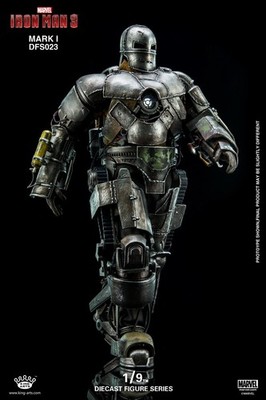King Arts DFS023 1/9th Iron Man Mark1 Figure Model Toy Metal & ABS IN BOX