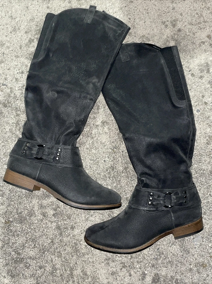 Botas de Vaquero MADELINE Nuevas Hasta la Rodilla Elásticas Top Para Mujer Talla 10 ❤️blt15m12 Foto 3 de 4
