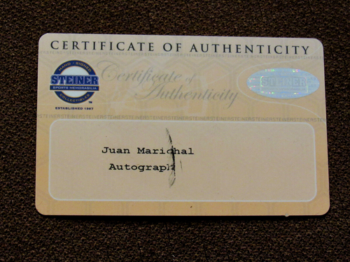 JUAN MARICHAL HOF 83 S.F. GIANTS SIGNED AUTO VINTAGE WILSON CLEAT STEINER BEAUTY - Picture 6 of 7