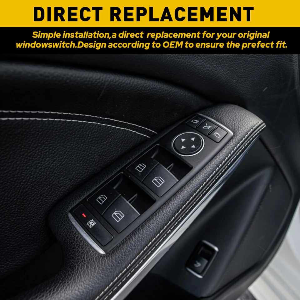 Interruptor de puerta Master Power Window para Mercedes-Benz ML350 ML550 ML63 AMG 2012-2015 Foto 4 de 4