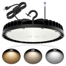 240W 4500K/5000K/5700K Adjustable Warehouse LED High Bay Light for Garage Shop