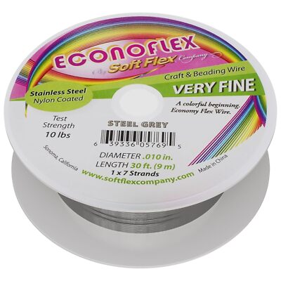 Soft Flex Econoflex Crafting Wire 7-Strand Very Fine (.010) 30 Feet -... 
