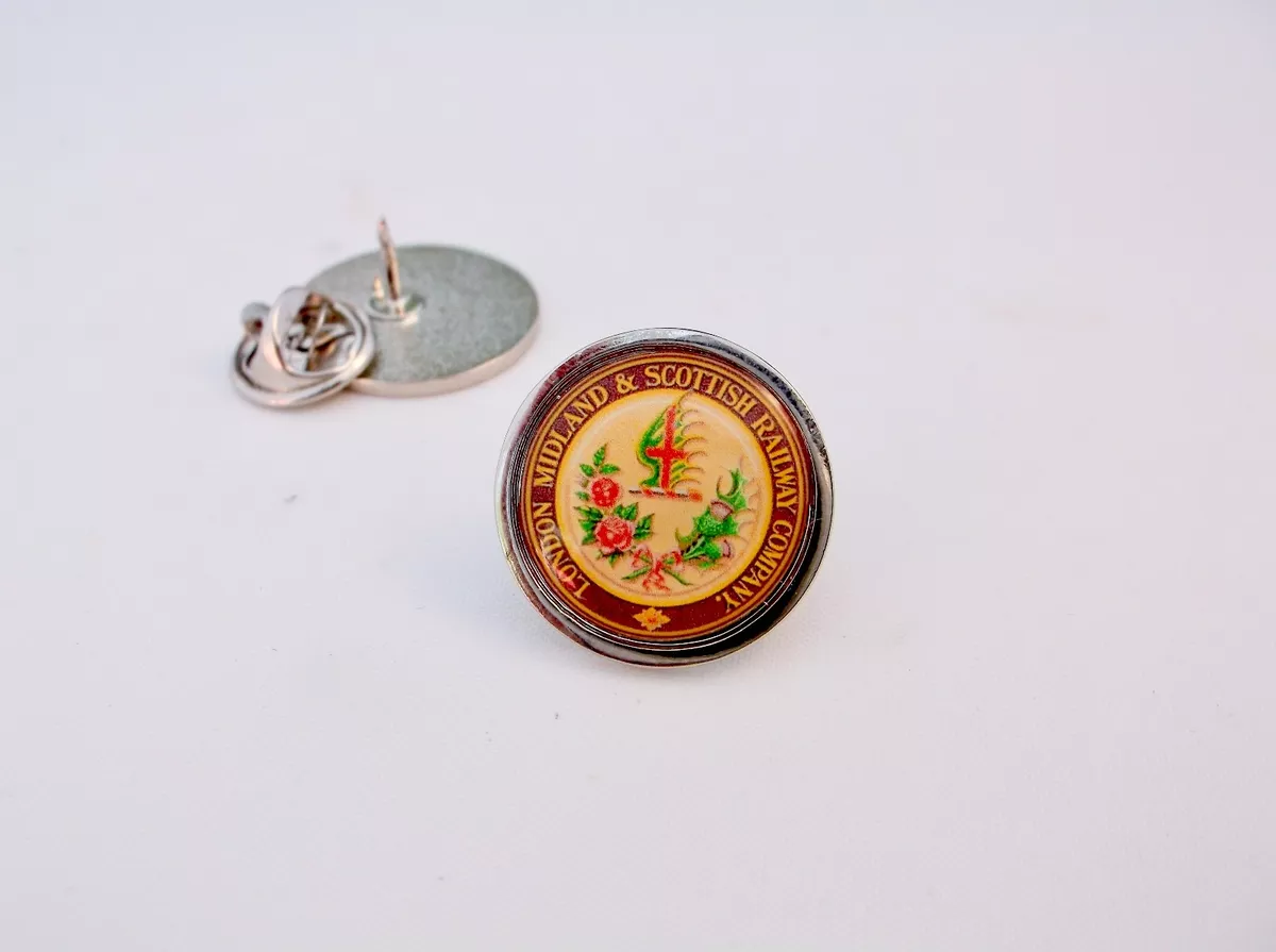 LMS LONDON MIDLAND & SCOTTISH RAILWAY RAIL LAPEL PIN BADGE TIE TACK  CLIP GIFT