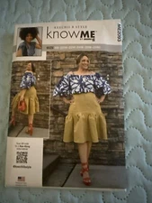 Know Me By Mimi G Sewing Pattern M2303 Size BB (20W-28W) Misses Off-The-Shoulder