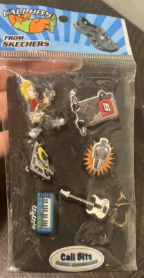 Cali Bits From Skechers Shoe Charms Guitar Keyboard Turntable Mic Rock N Roll