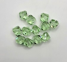 Swarovski Crystal Chrysolite Bicone Beads; 4 Sizes: 4mm, 5mm, 6mm, 8mm; Lt Green
