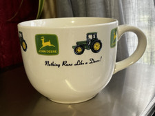 John Deere Tractor Design Soup Chili Cereal Mug by Gibson 24 Ounce Stoneware