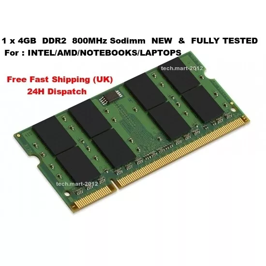 Ram ddr2 4gb best sale laptop