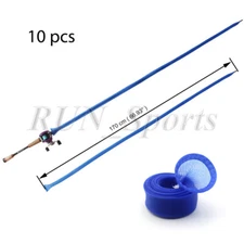 10 x Tangle Free Casting Fishing Rod Sleeve Sock Jacket Pole Cover Pole Glove