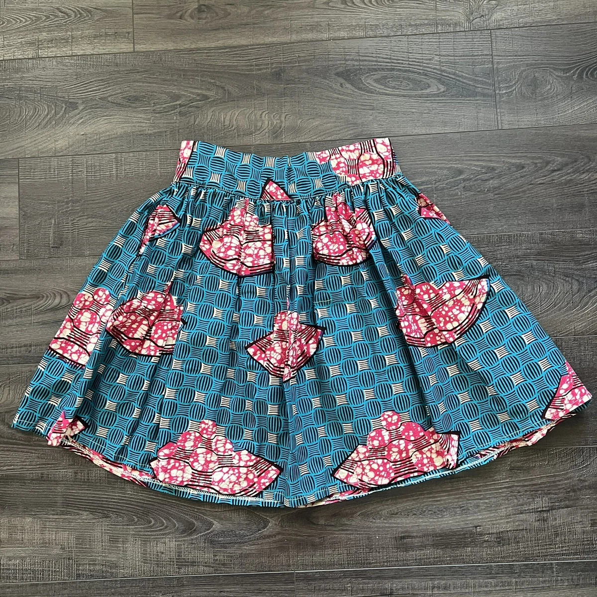 African print flare clearance skirt