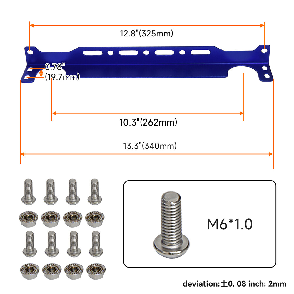 Oil Cooler Bracket Universal 262mm Transmission Oil Cooler Mounting