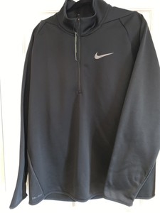 New Nike Dri-FIT Therma-FIT Quarter-Zip Pullover Black 1/4 Zip Training Top XL | eBay