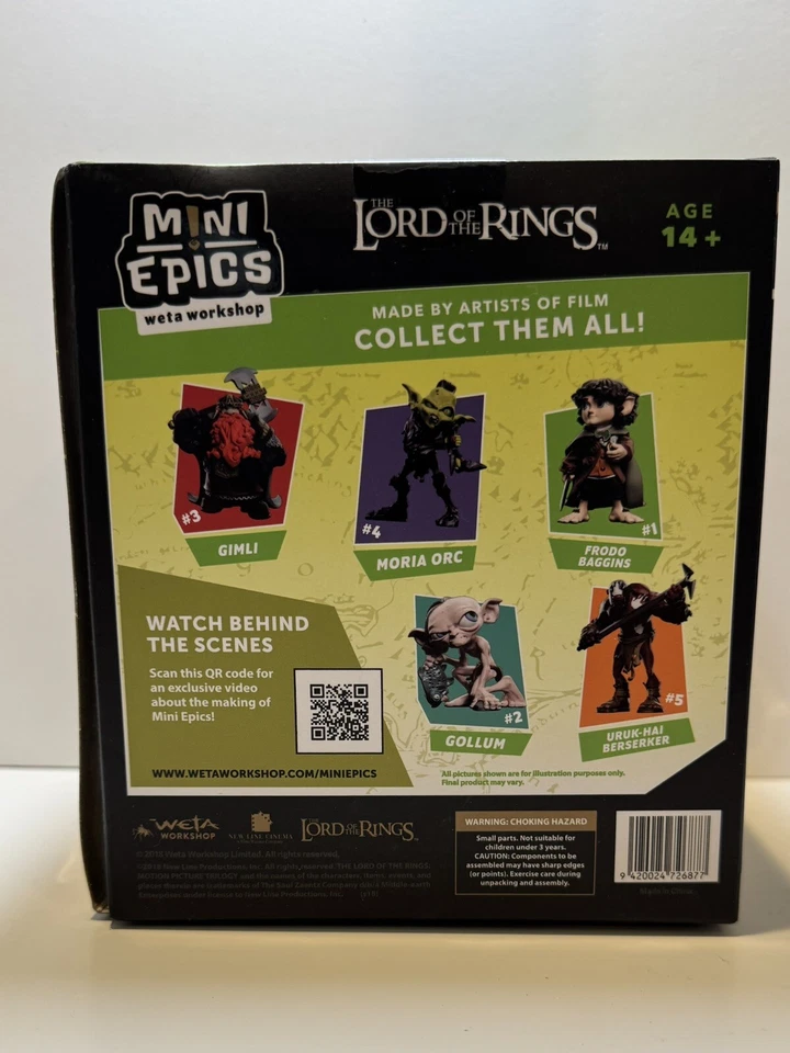 Mini Epics Lord Of The Rings Frodo Baggins Figure Loot Crate Exclusive 4” - Image 3 of 4