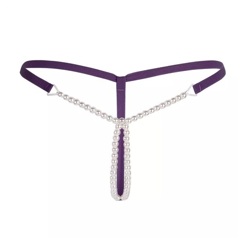 Lingerie Da Donna Intimo Perla Mini Micro Perizoma Perizoma Slip Mutandine T- ▼ - Foto 7 di 25