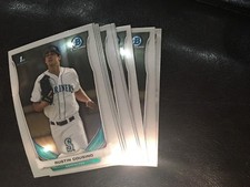 2014 Bowman Draft CDP82 Austin Cousino 10 count all chrome lot Seattle Mariners
