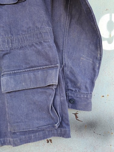 Soviet russian army field blue jacket afganka jeans fabric size 46-4 new - Picture 3 of 11